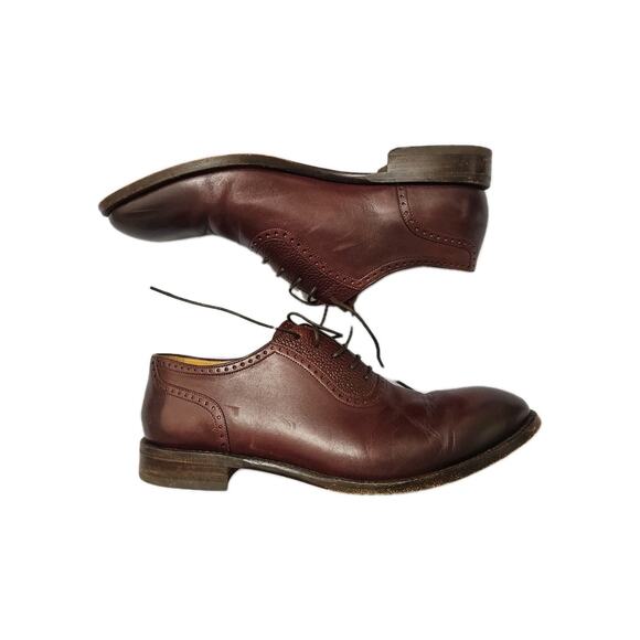 Beckett Simonon Durant Cap Toe Oxford Men’s 12 Burgundy Leather Dress Shoes main image 4